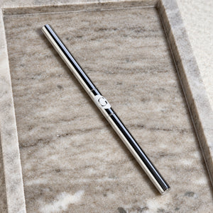 Dual Ended Nail Brush - Liner and Flat Round